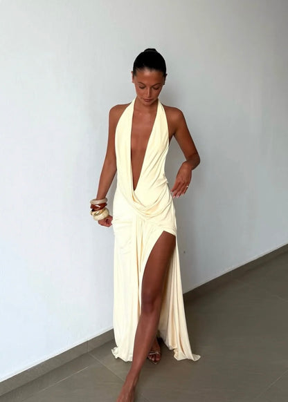 Natalie Rolt Winona Gown in Lemon