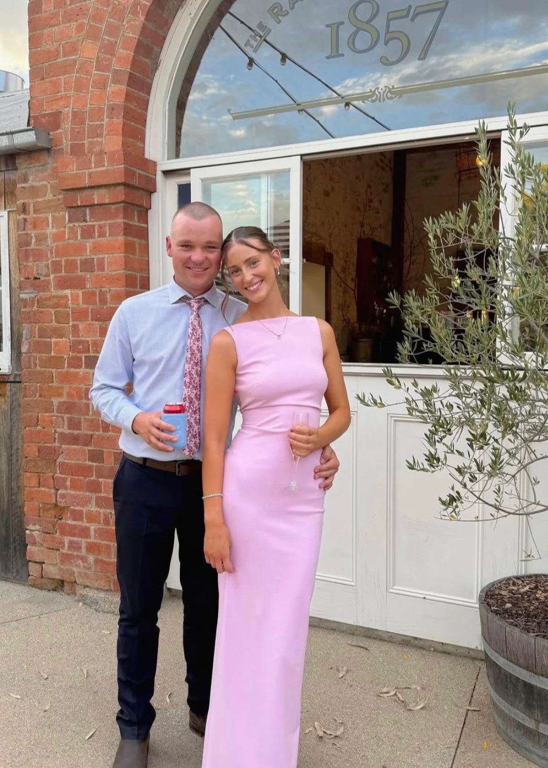 Effie Kats Verona Gown in Taffy Pink