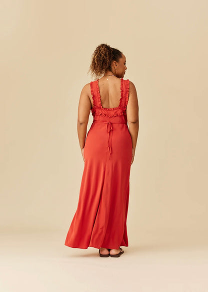 Ruby Passionfruit Firewhirl Dress