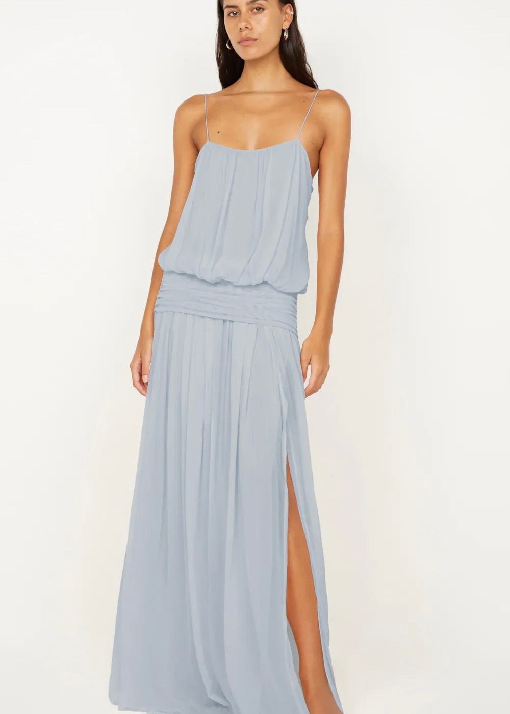 Bec & Bridge Camille Blouson Dress in Blue