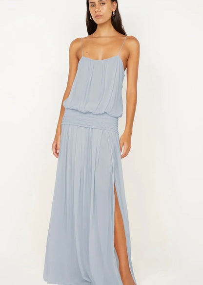 Bec & Bridge Camille Blouson Dress in Blue