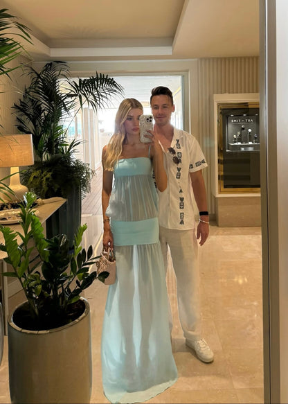 Ance Gria Romeo Gown in Aqua