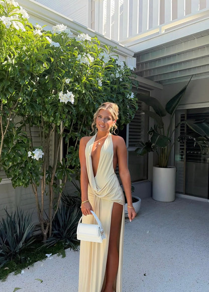 Natalie Rolt Winona Gown in Lemon