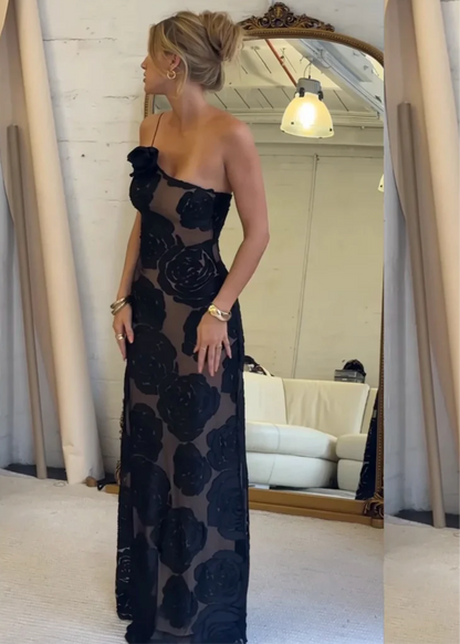 Arcina Ori Marcella Dress in Black Floral