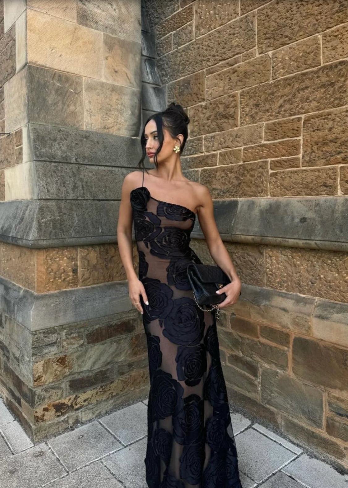 Arcina Ori Marcella Dress in Black Floral