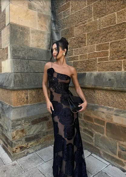 Arcina Ori Marcella Dress in Black Floral