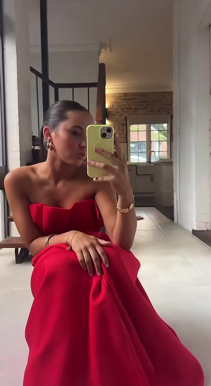 Elliat Laurel Dress in Red